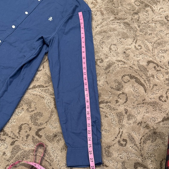 Original Penguin Navy Button Down Shirt - Picture 6 of 6